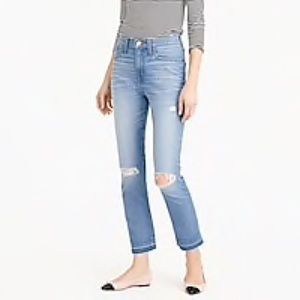 NWT Jcrew Straightaway Jean in Edith wash sz 27
